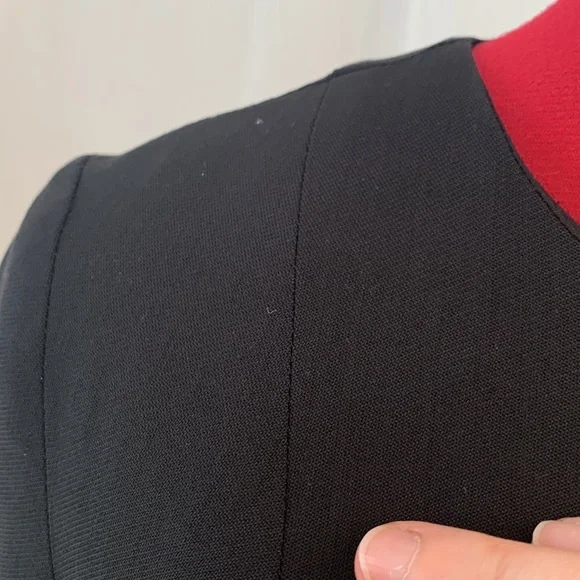 SCANLAN THEODORE Virgin Wool long sleeve black dress Size 8 - Picture 4 of 12